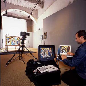 Stefano Palai durante le riprese - Arte e beni culturali